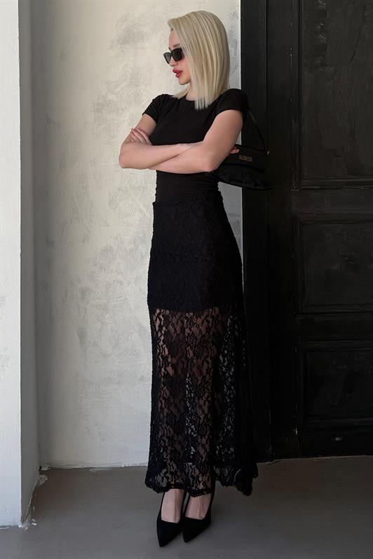 MDX Madmext Black Lace Women's Skirt Mg2338 - Fort Collins