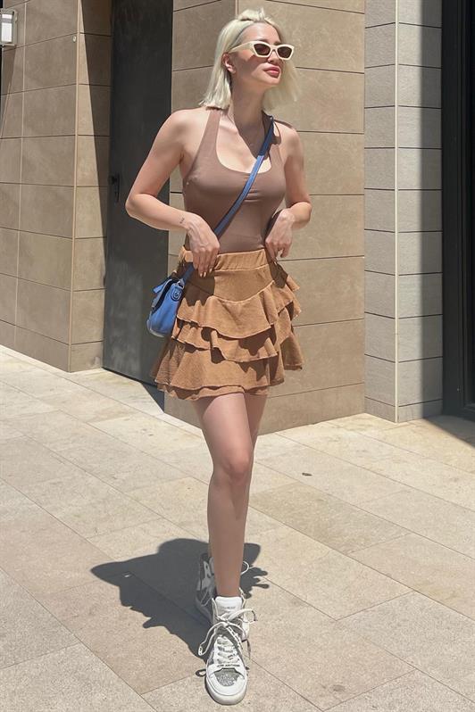 MDX Camel Mykonos Mini Skirt MG2070 - Tamworth