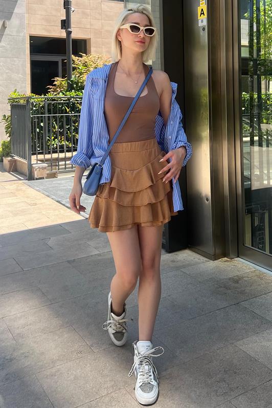 MDX Camel Mykonos Mini Skirt MG2070 - Tamworth
