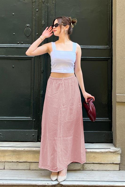 MDX Pink High Waist Elastic Long Women Skirt MG1979 - Santa Lucía del Camino