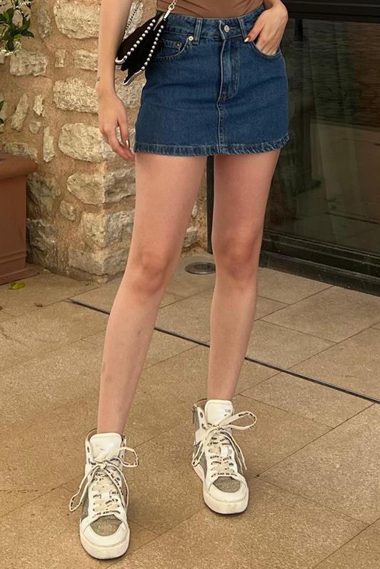 MDX Madmext Blue Denim Skirt MG2372 - Billingham