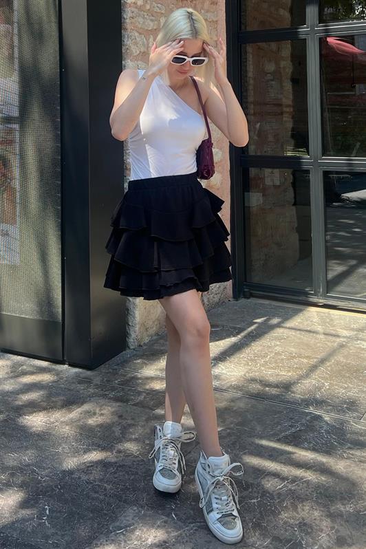 MDX Black Mykonos Mini Skirt MG2070 - Vancouver