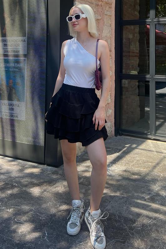 MDX Black Mykonos Mini Skirt MG2070 - Vancouver