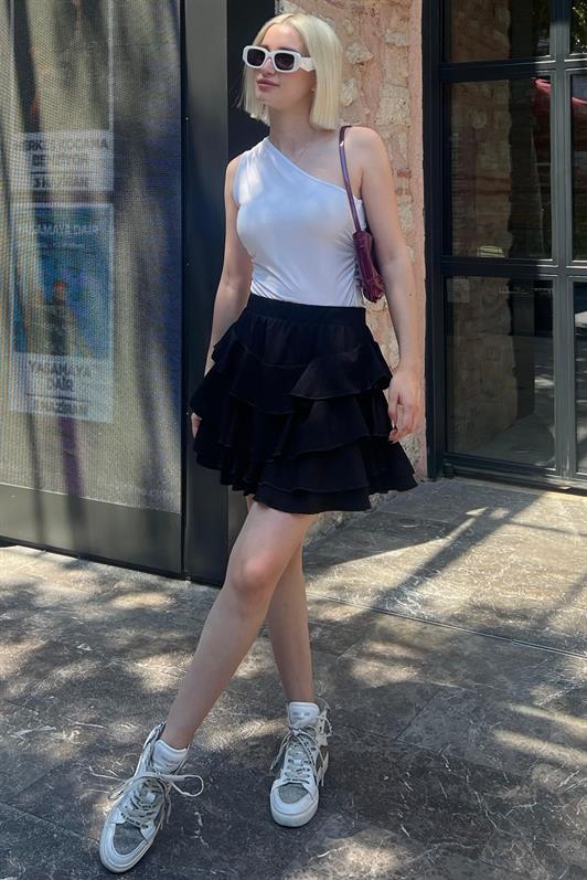 MDX Black Mykonos Mini Skirt MG2070 - Vancouver