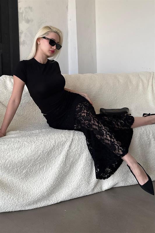 MDX Madmext Black Lace Women's Skirt Mg2338 - Fort Collins