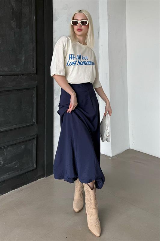 MDX Navy Blue Balloon Skirt Mg2319 - Dudley