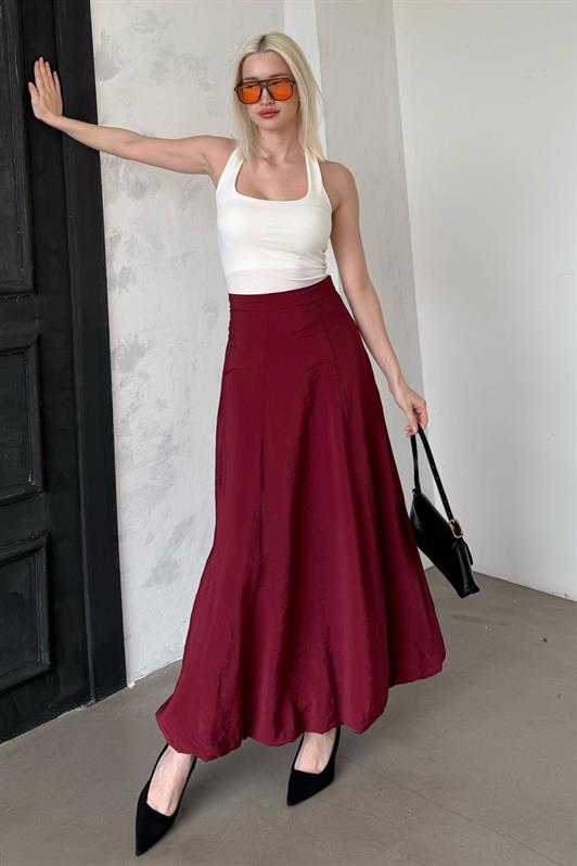 MDX Burgundy Balloon Skirt Mg2319 - Vineland