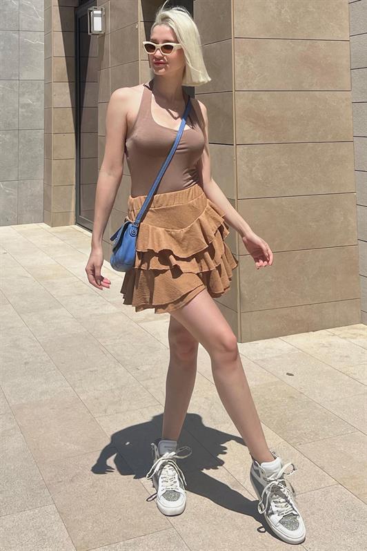 MDX Camel Mykonos Mini Skirt MG2070 - Tamworth