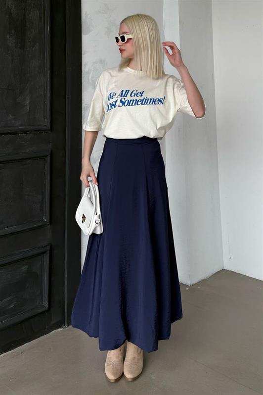 MDX Navy Blue Balloon Skirt Mg2319 - Dudley