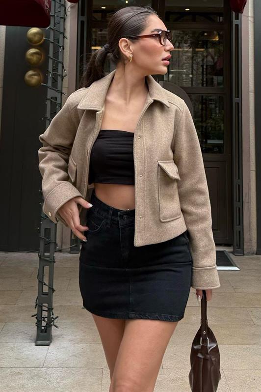 MDX Madmext Black Denim Skirt MG2372 - Christchurch