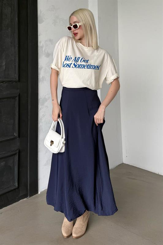 MDX Navy Blue Balloon Skirt Mg2319 - Dudley