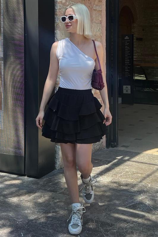 MDX Black Mykonos Mini Skirt MG2070 - Vancouver