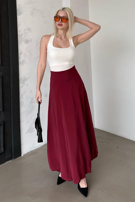 MDX Burgundy Balloon Skirt Mg2319 - Vineland