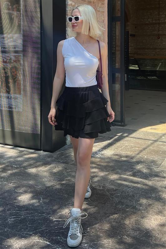 MDX Black Mykonos Mini Skirt MG2070 - Vancouver
