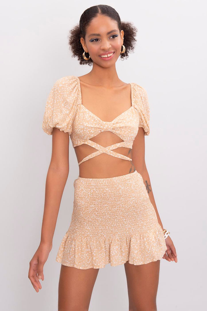 BSL Women Drop Flounce Mini Skirt - Roanoke