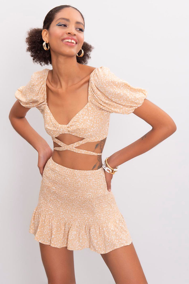 BSL Women Drop Flounce Mini Skirt - Roanoke