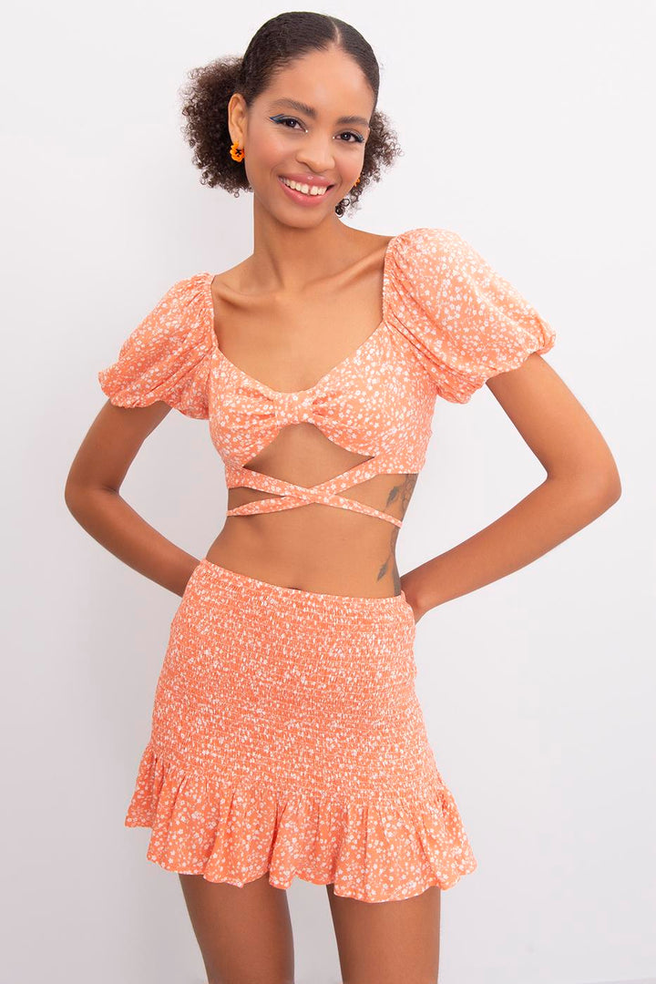 BSL Women Drop Flounce Mini Skirt - Laguna Niguel