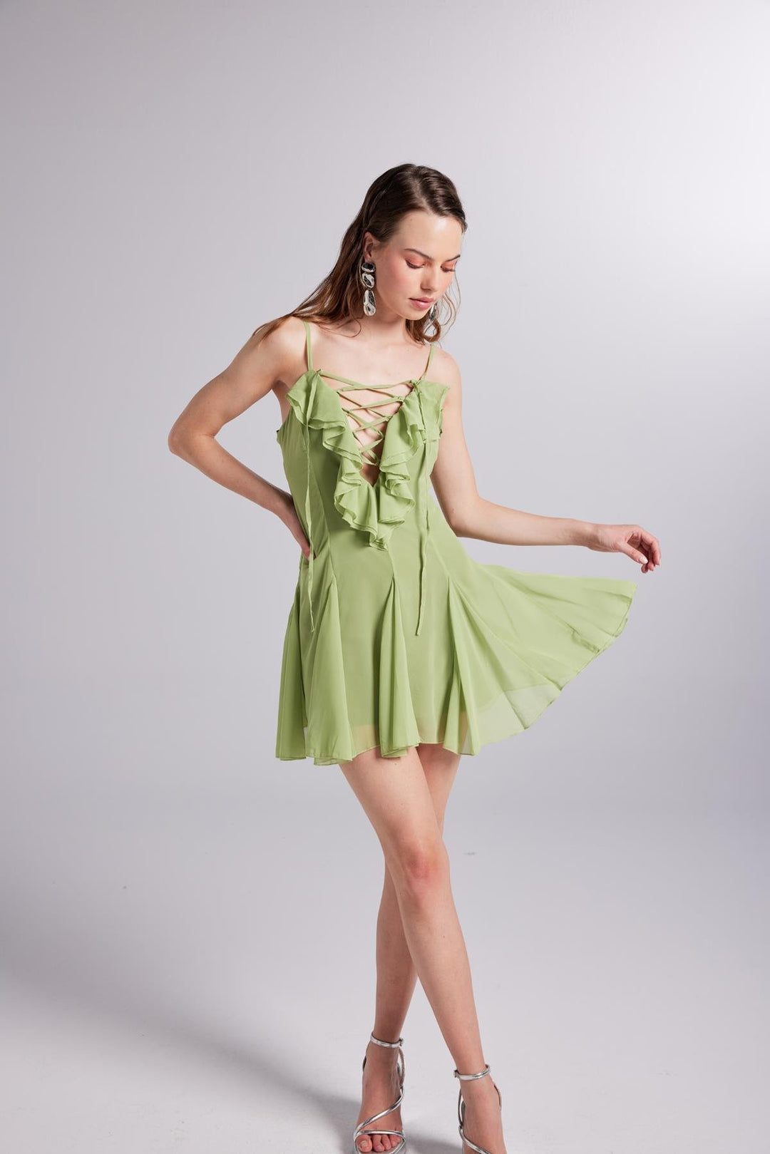 HLLY Women Sorento Dress Green - Schweinfurt