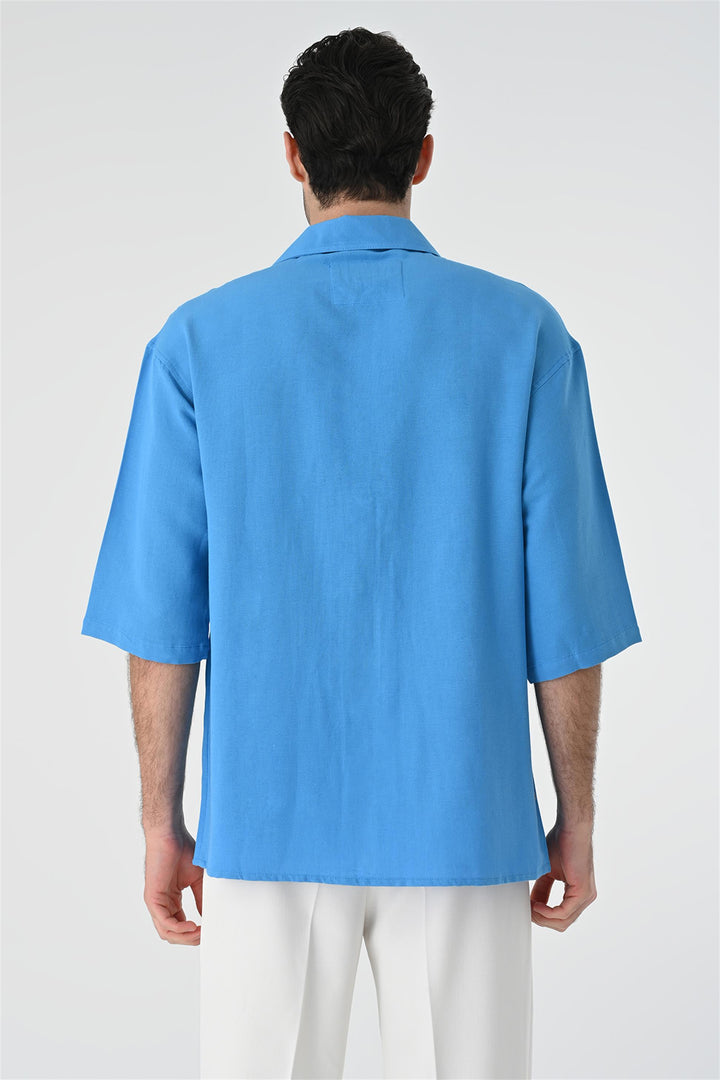 ANT Fakir Sleeve Hidden Button Closure Oversize Men's Shirt - Calimera