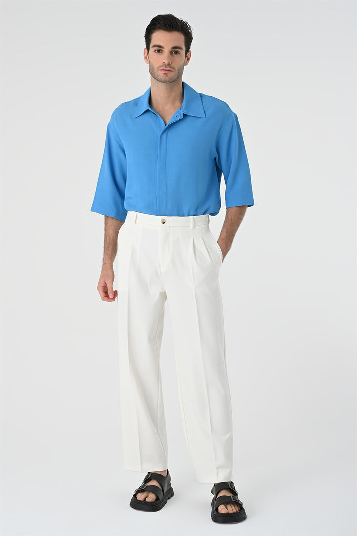 ANT Fakir Sleeve Hidden Button Closure Oversize Men's Shirt - Calimera