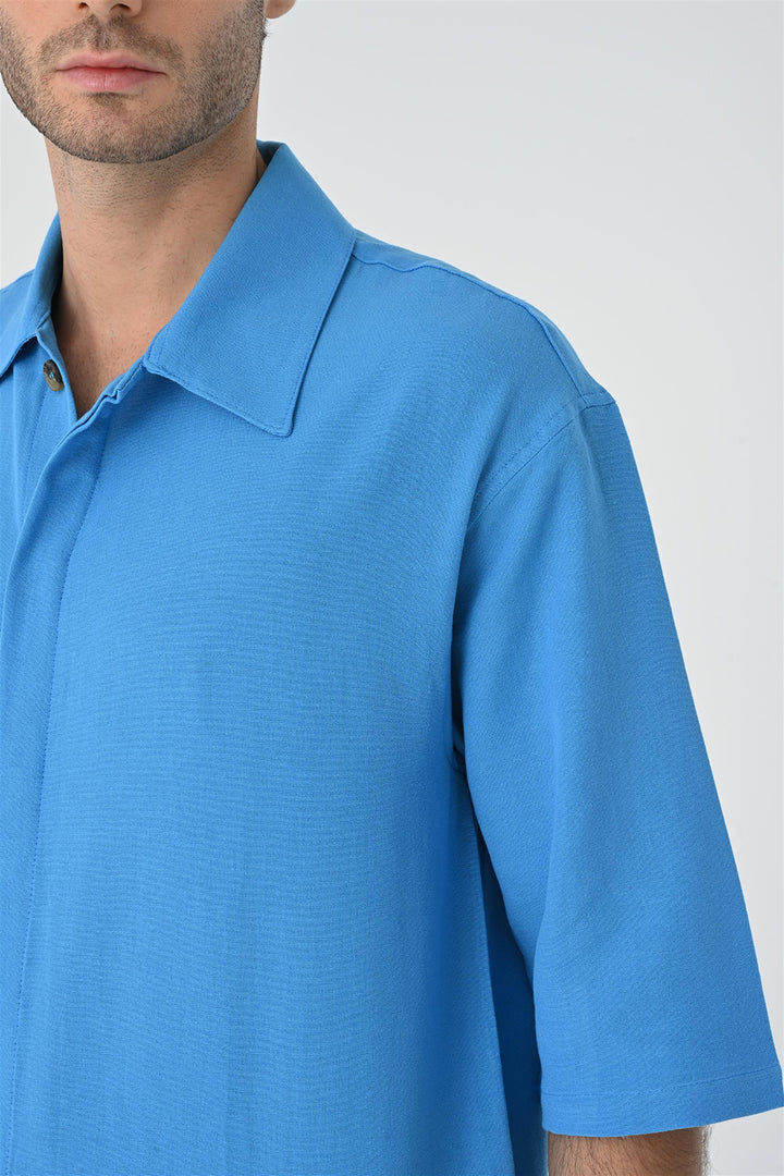 ANT Fakir Sleeve Hidden Button Closure Oversize Men's Shirt - Calimera