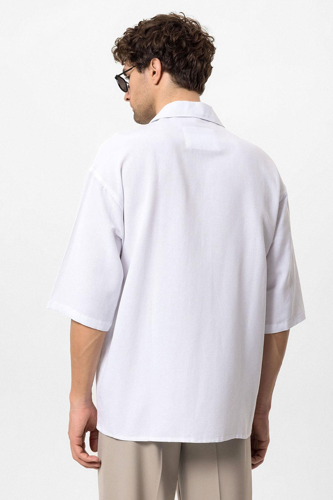 ANT Fakir Sleeve Hidden Button Closure Oversize Men's Shirt - Nogales