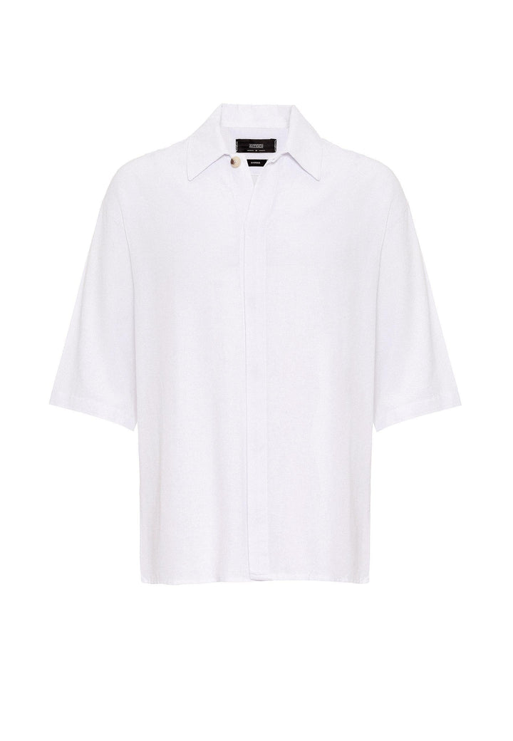 ANT Fakir Sleeve Hidden Button Closure Oversize Men's Shirt - Nogales