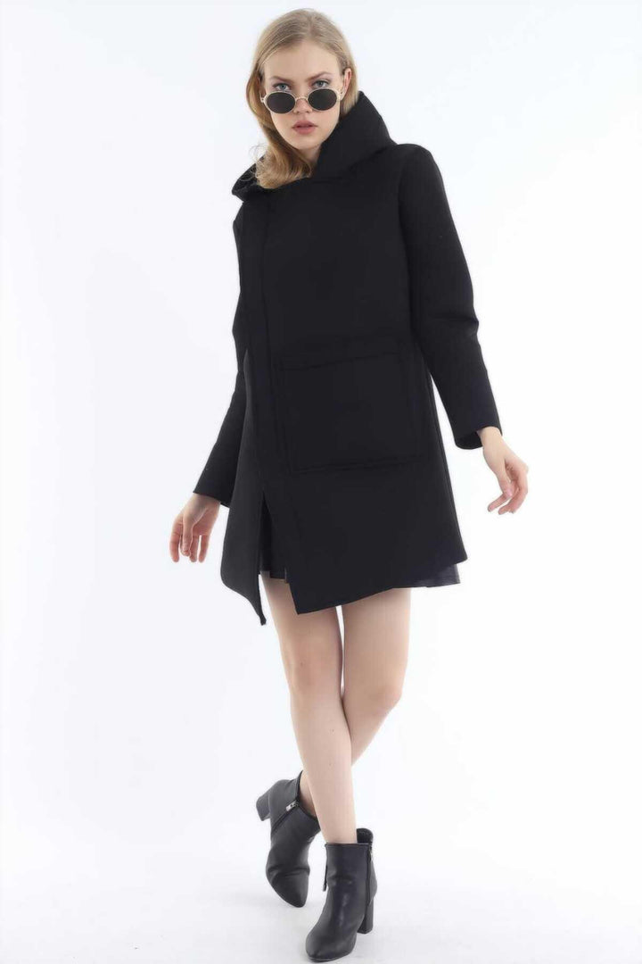 ELS Zippered Pocket Cardigan - Black - Preston