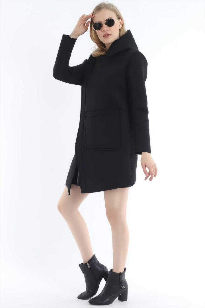 ELS Zippered Pocket Cardigan - Black - Preston