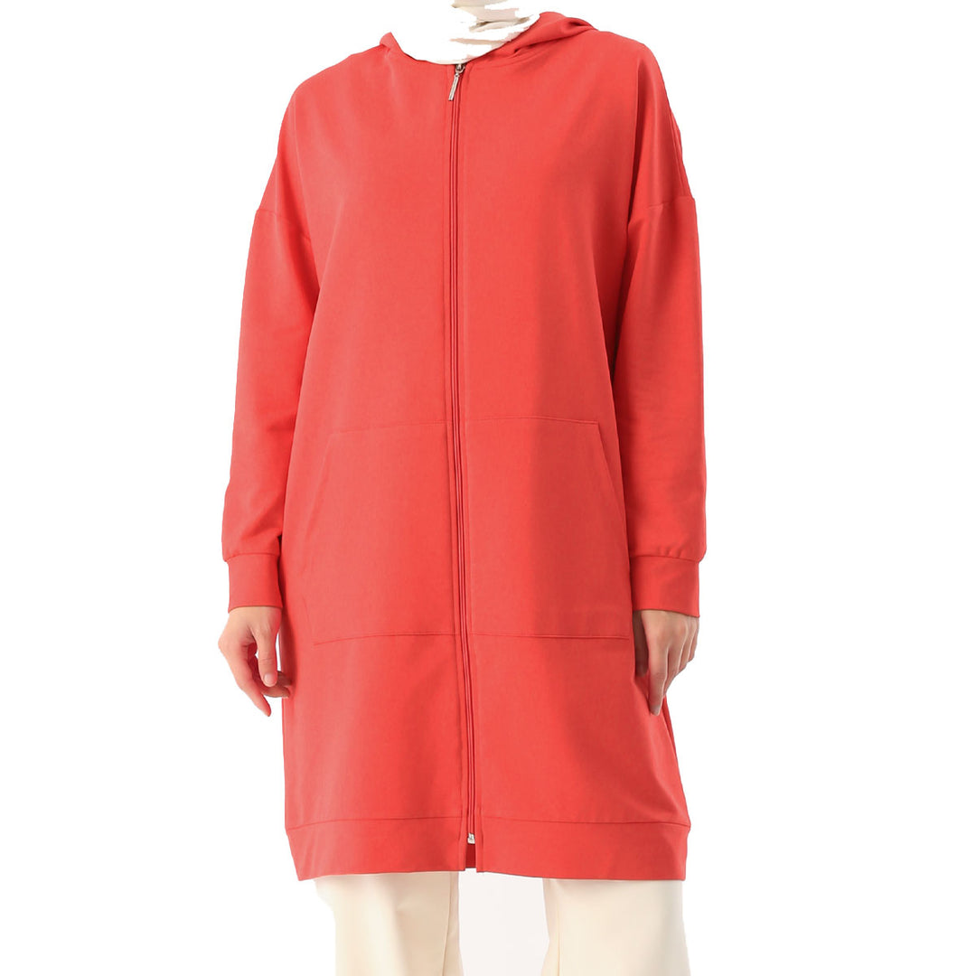 TLD Women Allday Pomegranate Flower Zippered Sweatshirt - Ballarat