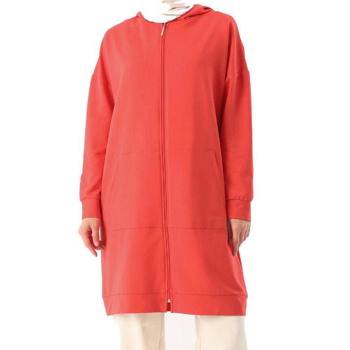 TLD Women Allday Pomegranate Flower Zippered Sweatshirt - Ballarat