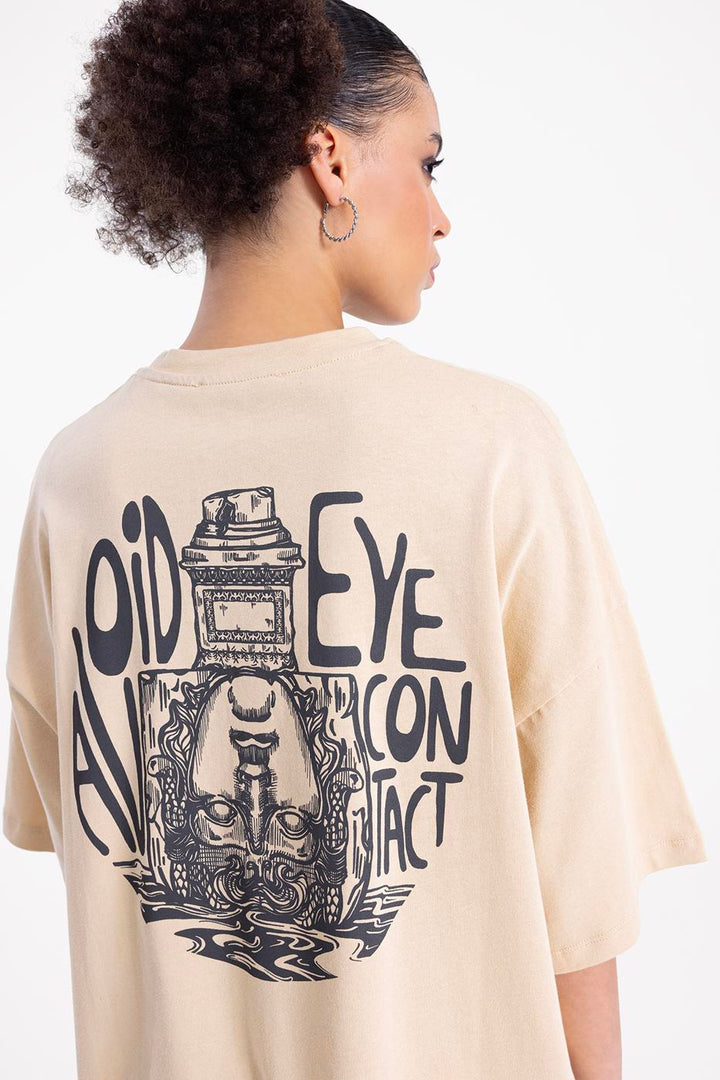 BSL Women Oversized Prited T-shirt - Nuneaton