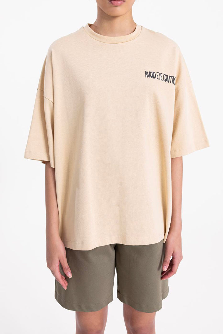BSL Women Oversized Prited T-shirt - Nuneaton