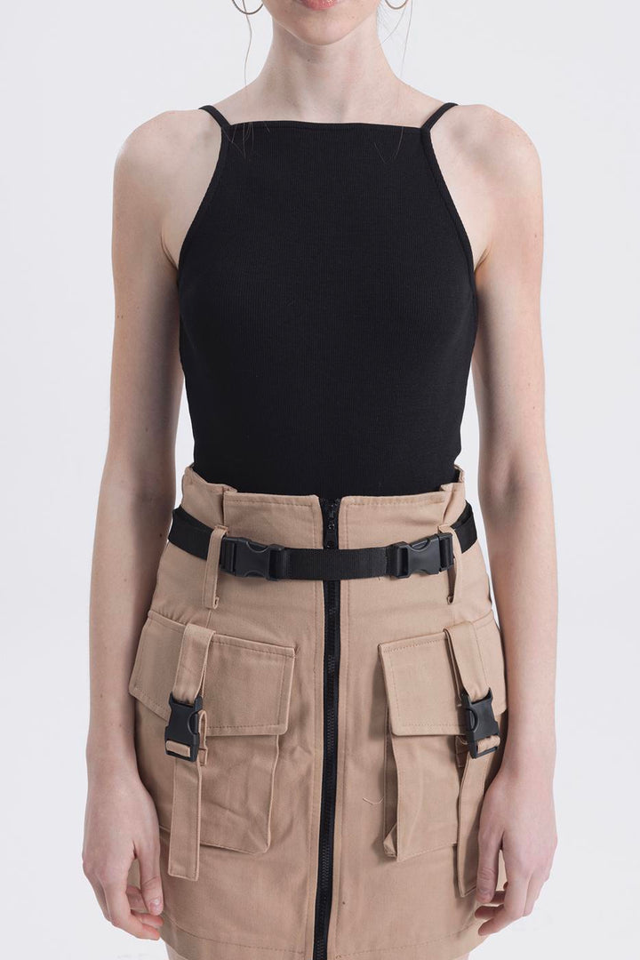 BSL Women Open Back Strapped Bodysuit - Brighton