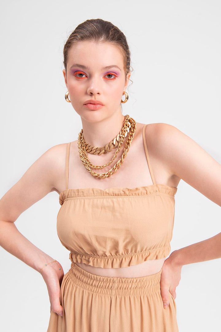 BSL Women Strapped Flounce Bustier - Pessac