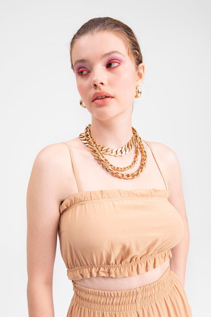 BSL Women Strapped Flounce Bustier - Pessac