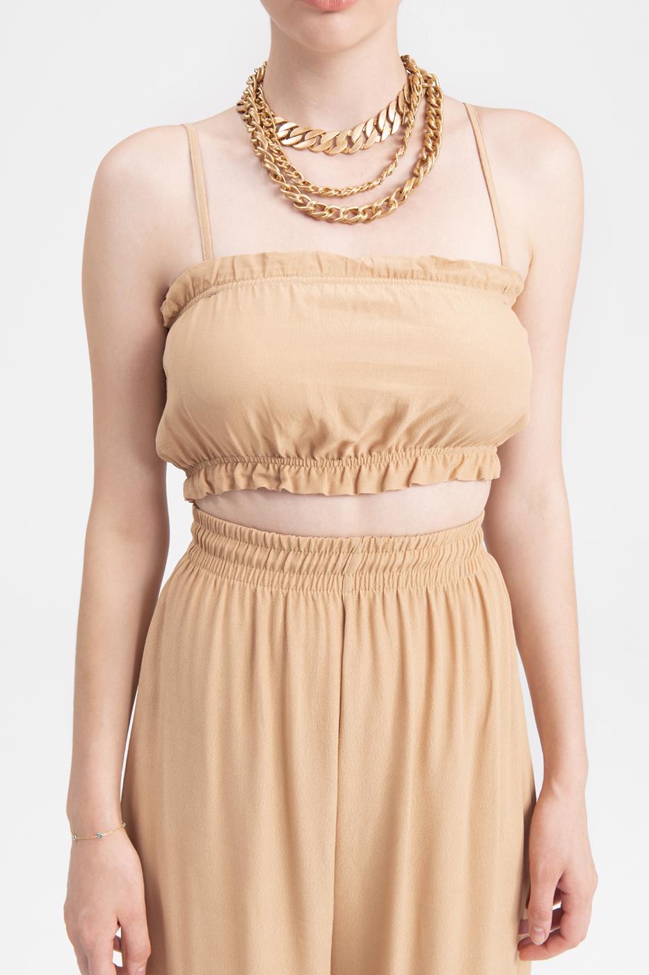 BSL Women Strapped Flounce Bustier - Pessac