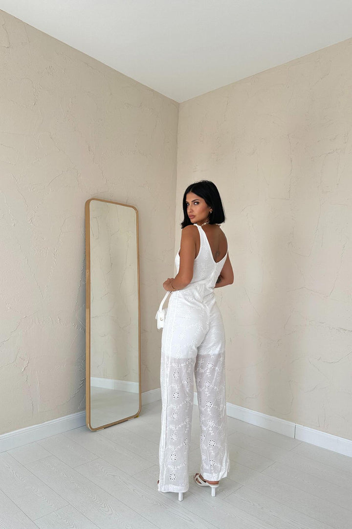 ELS Coverall Jumpsuit - White - Gladstone