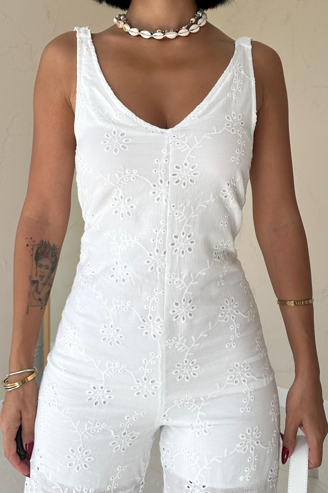 ELS Coverall Jumpsuit - White - Gladstone