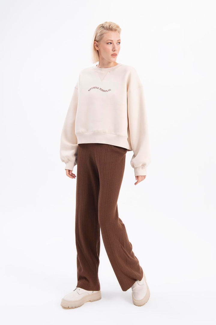 BSL Women Corduroy knitted pants - Douai