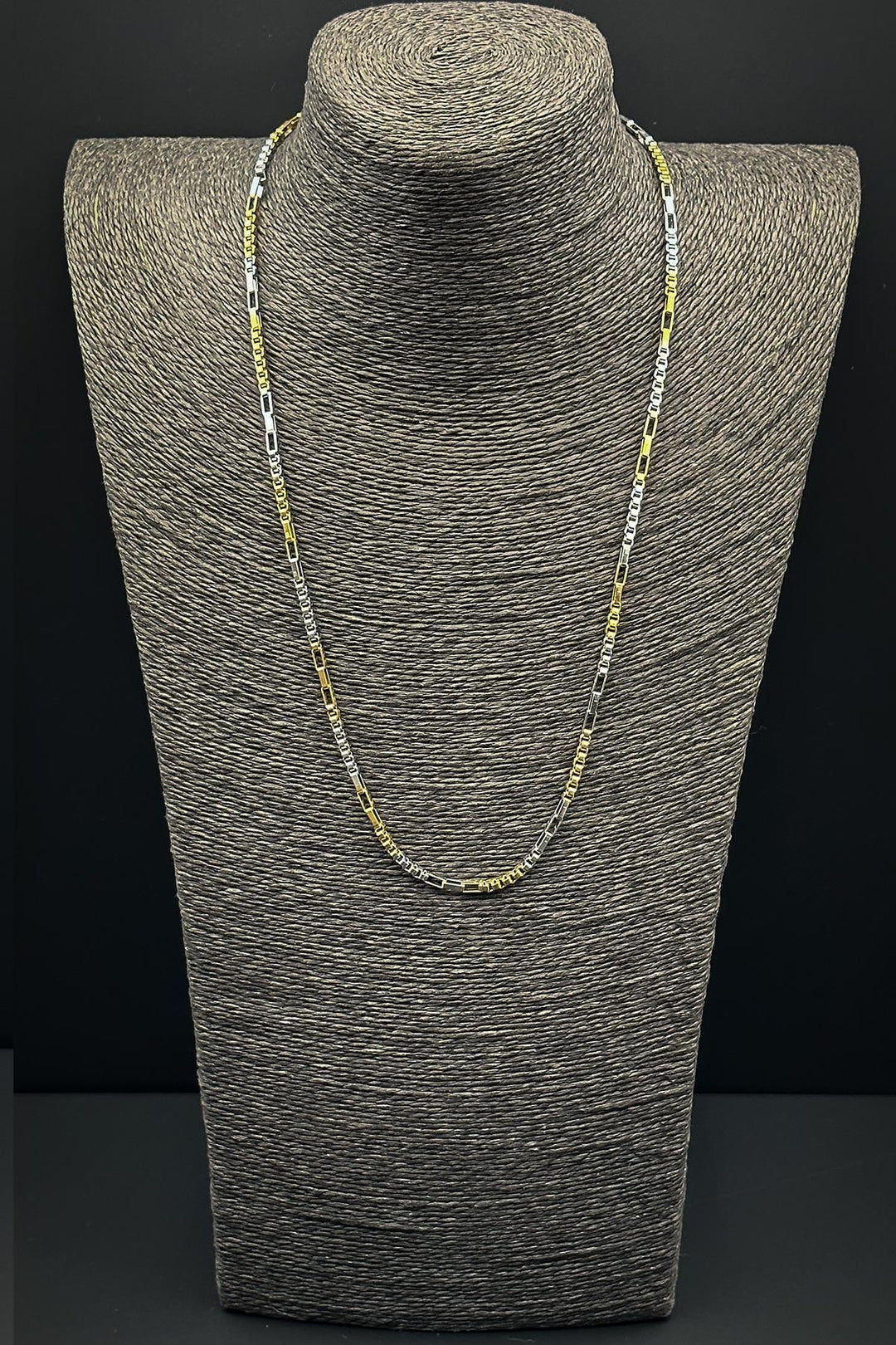 NVM FRNCH 316L Stainless Steel Italian Style Gold-Silver Color Men's Necklace FRJ30666-766-AG - Ipswich