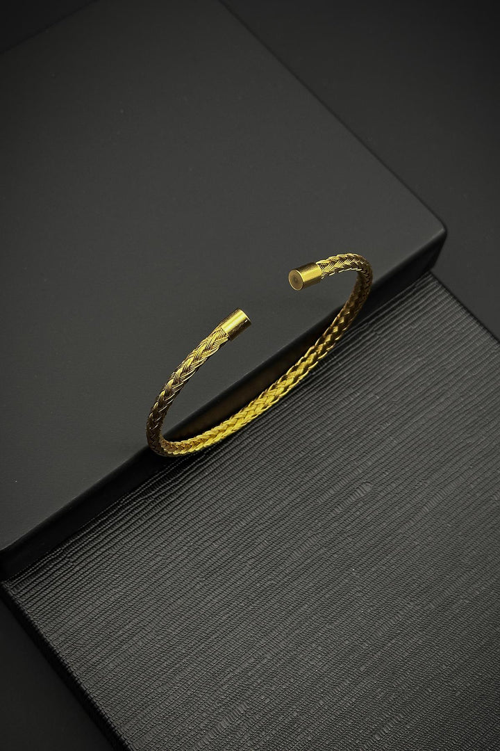 NVM FRNCH 316L Stainless Steel Italian Style Gold Color Men's Bracelet FRJ12042-3042-G - Southfield