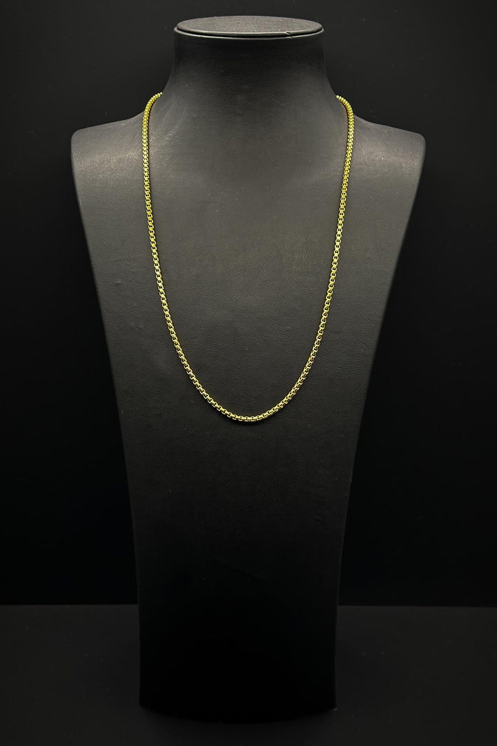 NVM FRNCH 316L Stainless Steel Italian Style Gold Color Men's Necklace FRJ30791-891-G - San Juan Cancuc