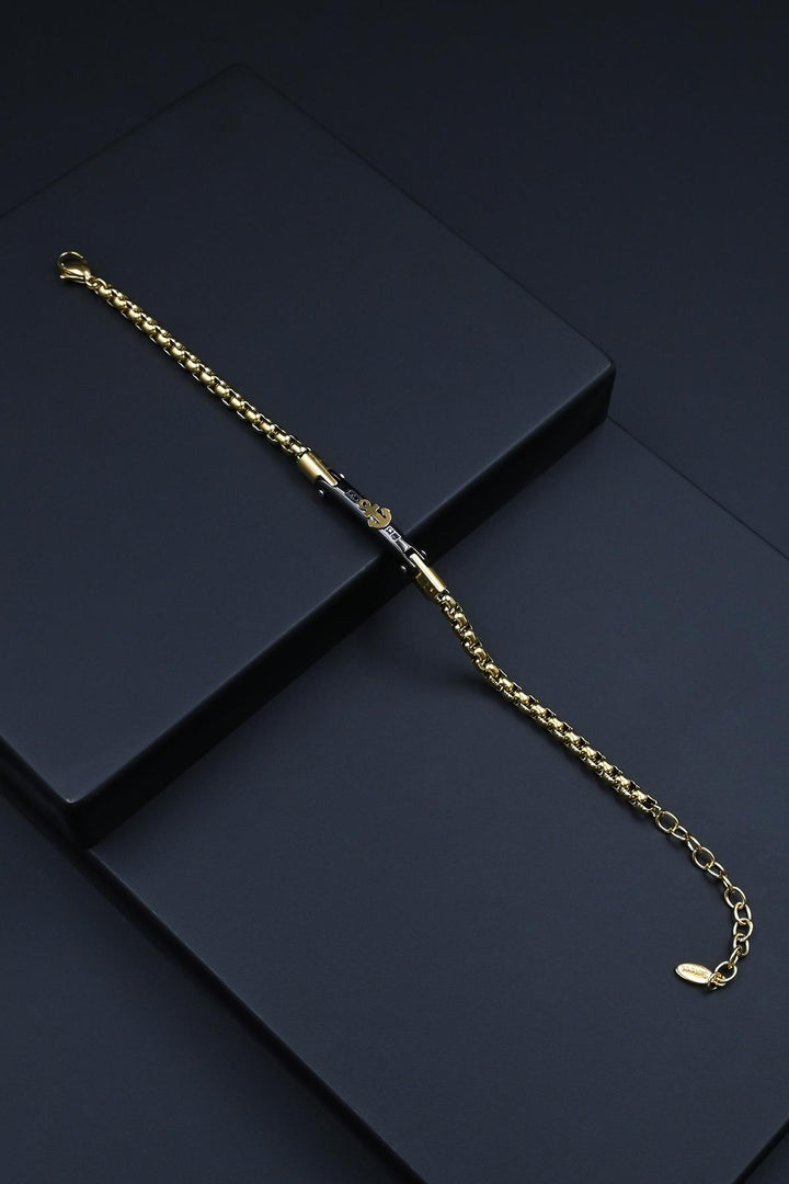NVM FRNCH 316L Steel Italian Model Anchor Figure Gold Color Men's Bracelet FRJ12283-3283-G - Dunkerque