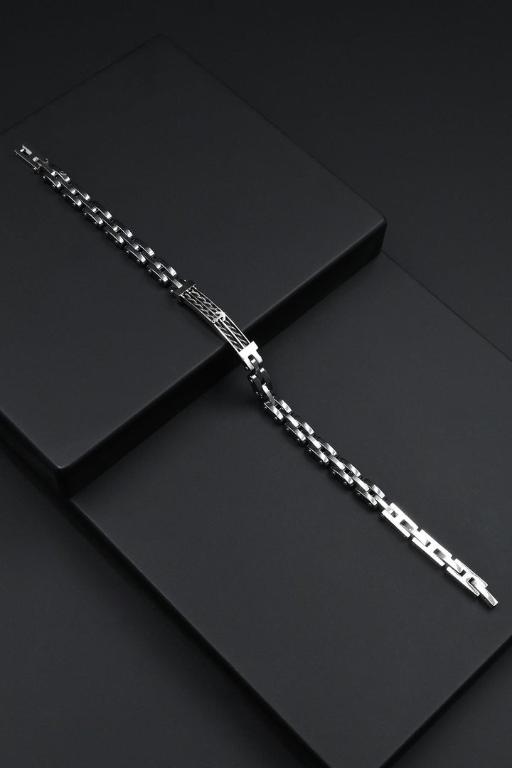 NVM FRNCH 316L Steel Italian Model Anchor Figure Smoked Color Men's Bracelet FRJ12290-3290-B - Olot