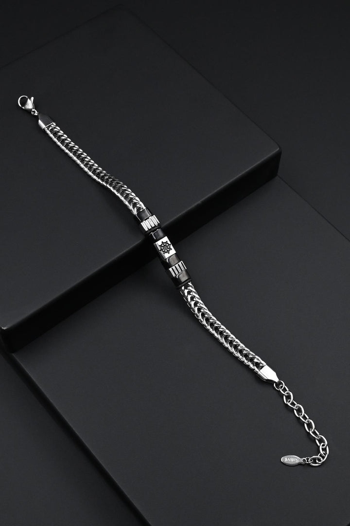 NVM FRNCH 316L Stainless Steel Italian Style Rudder Figure Silver Color Men's Bracelet FRJ12270-3270-AB2 - Dietzenbach