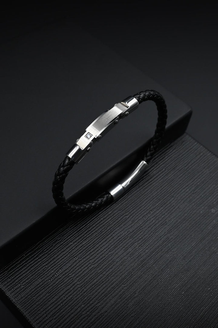 NVM FRNCH 316L Stainless Steel Italian Style Silver Color Men's Bracelet FRJ12126-3126-A - Margate