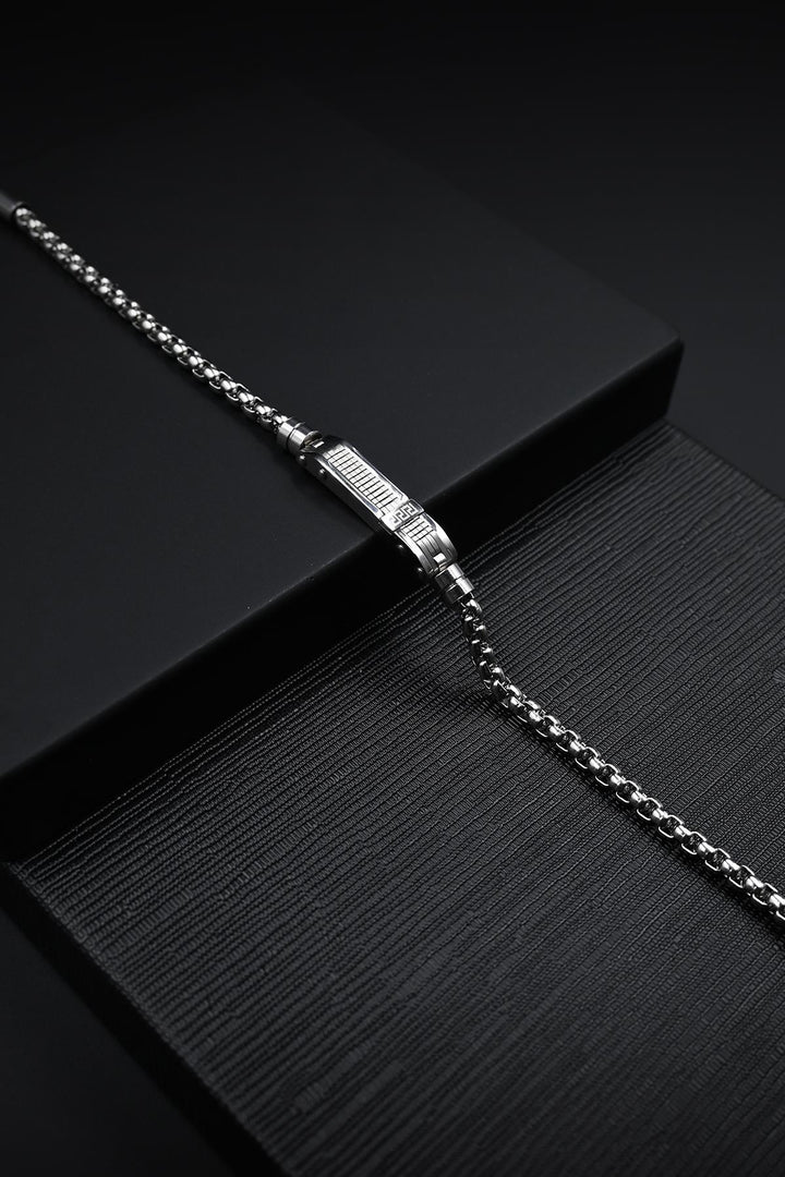 NVM FRNCH 316L Stainless Steel Italian Style Silver Color Men's Bracelet FRJ12133-3133-A - Ixhuatlán de Madero