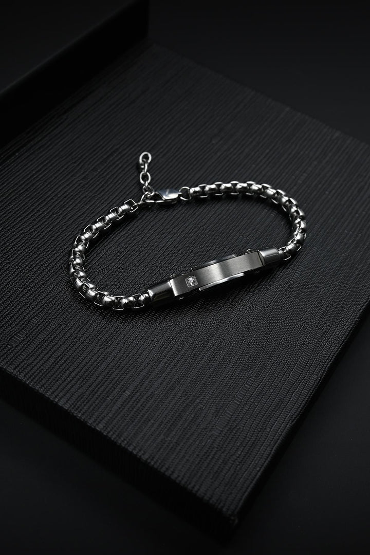 NVM FRNCH 316L Stainless Steel Italian Model Silver Color Men's Bracelet FRJ12137-3137-A - Eschweiler