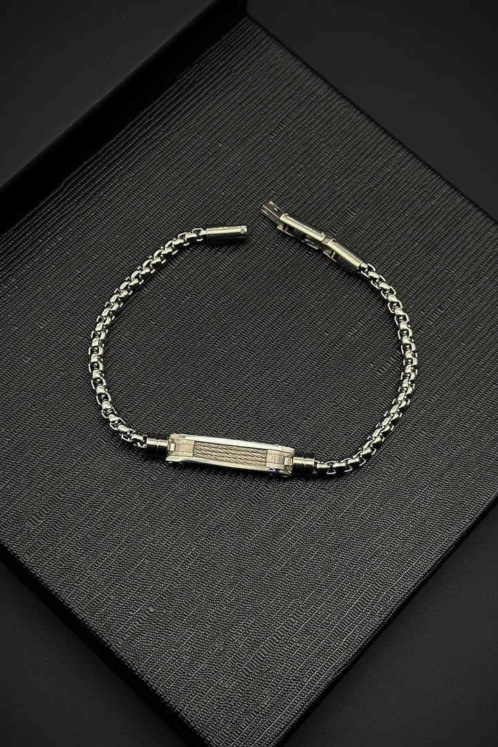 NVM FRNCH 316L Stainless Steel Italian Style Silver Color Men's Bracelet FRJ12144-3144-A - Sheboygan